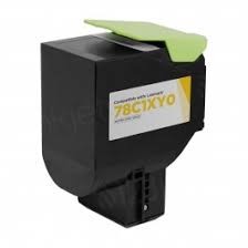 Compatible Lexmark 78C1XY0 Yellow Extra High Yield  Toner Cartridge